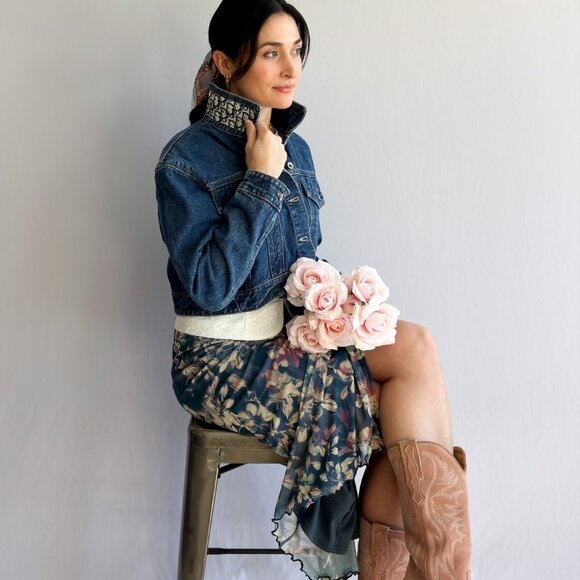 J'adore Jean Jacket Dark Wash Denim - Picture 15 of 16